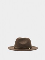 Sombrero De Lana Con Cintas marron