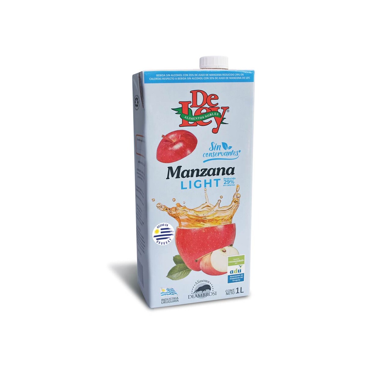 JUGO DE LEY 1LITRO LIGHT MANZANA 