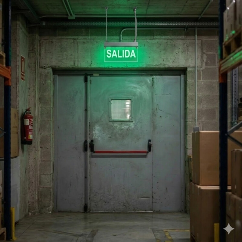 CARTEL DE EMERGENCIA - SALIDA Cartel LED de Emergencia Salida Homologada