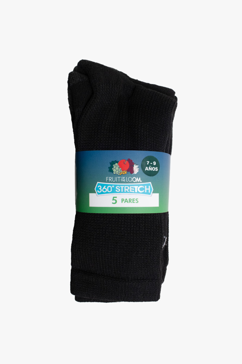 Pack x5 Medias afelpadas caña alta para niños MULTICOLOR