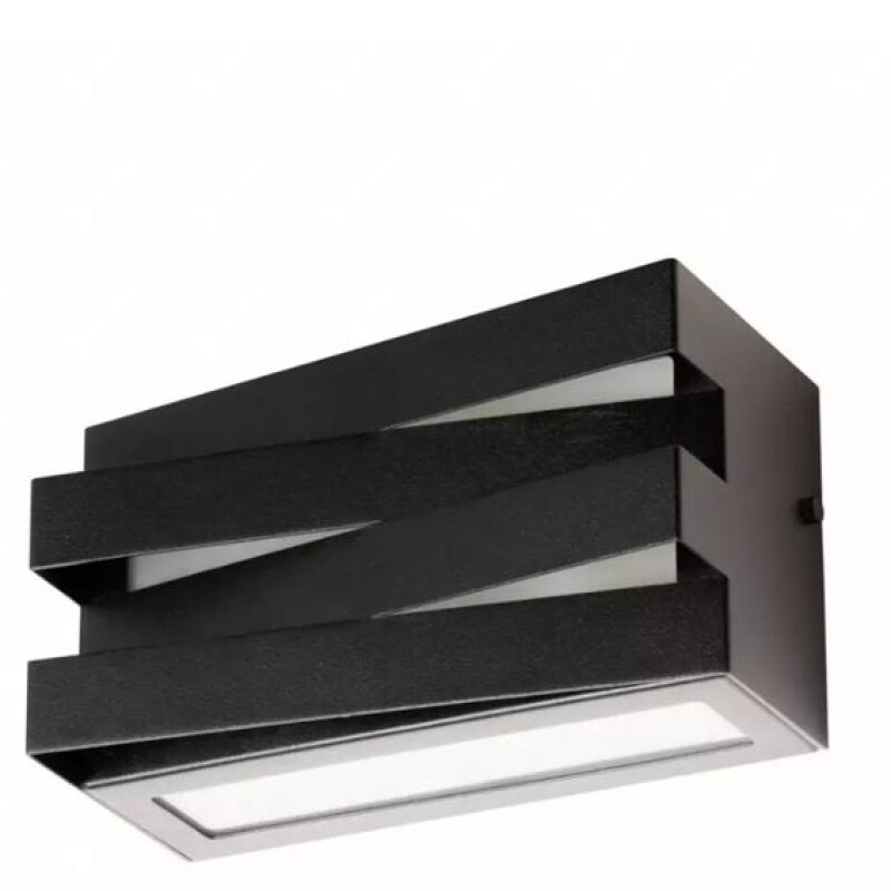 APLIQUE TRAMA RETANGULAR ALUMINIO IP54 225MM 1XE27 NEGRO APLIQUE TRAMA RETANGULAR ALUMINIO IP54 225MM 1XE27 NEGRO