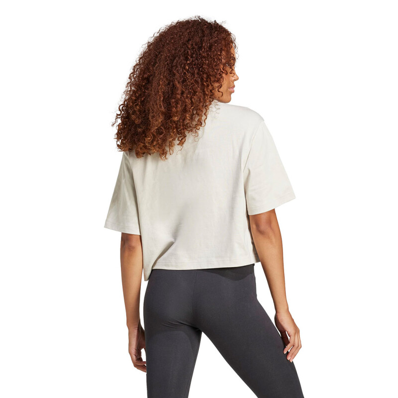 Remera de Mujer Adidas Essentials Big Wonder Beige - Blanco