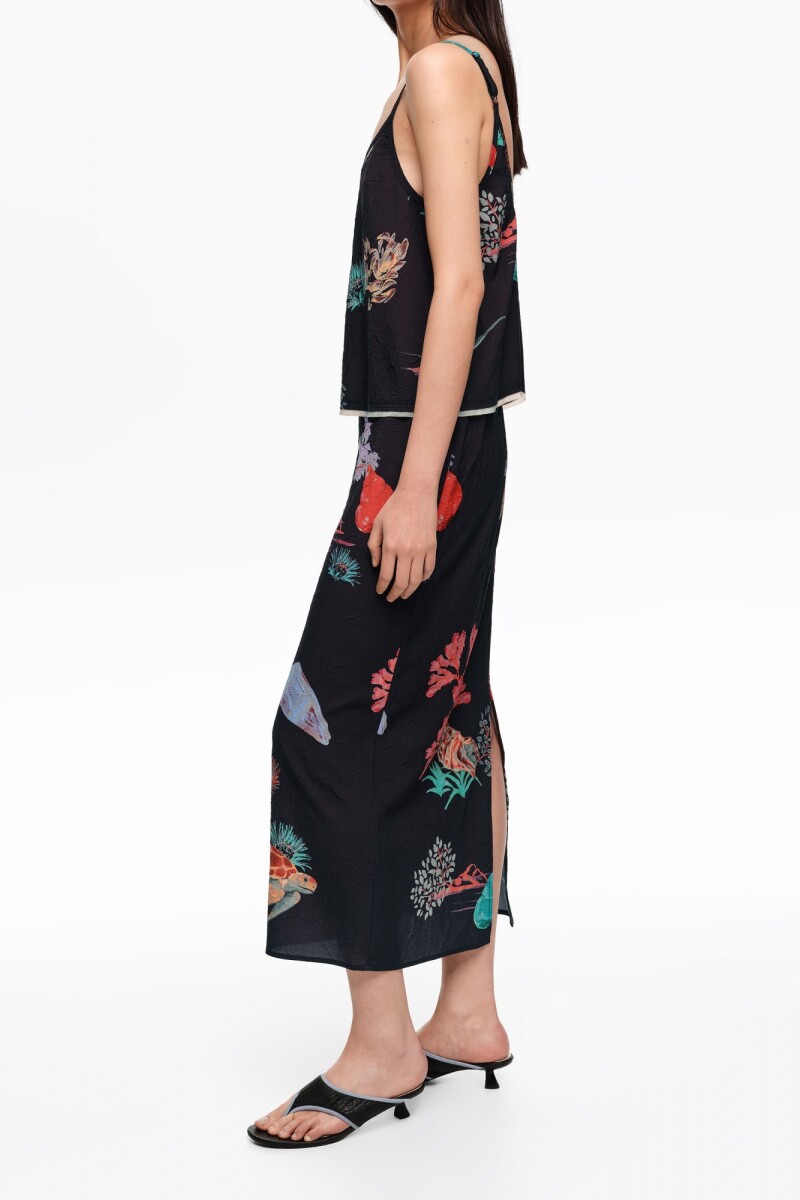 FALDA MIDI Kaki