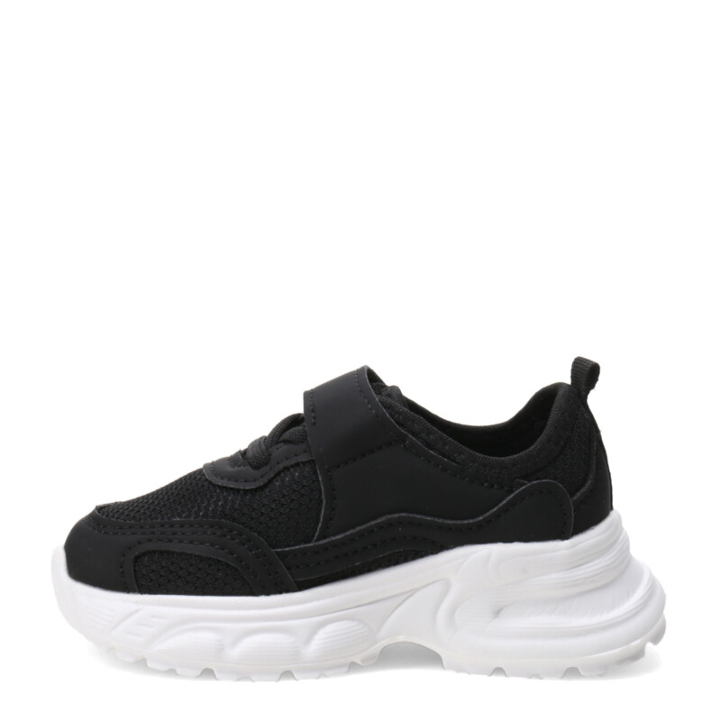 Championes de Niña Croco Kids BEZA con elastico y velcro Negro