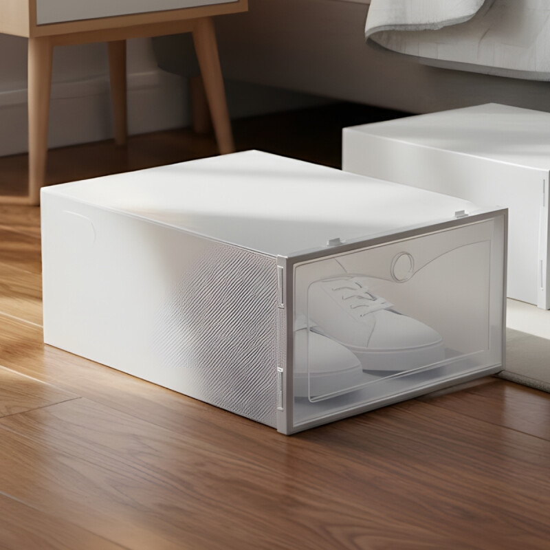 Organizador de zapatos en plástico apilable Blanca