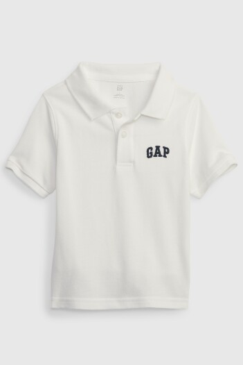 Remera Polo Pique Toddler Niño New Off White