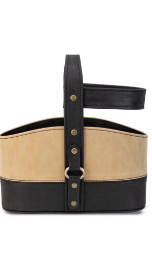 POSA TERMO SIRIO ENGRASADO NEGRO CON BEIGE