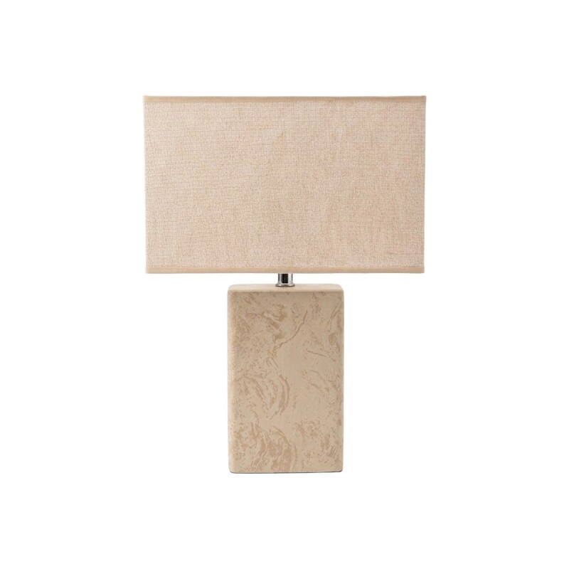 LAMPARA BEIGE C/BASE CERAMICA BEIGE 18X35X54CM Unica