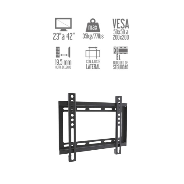 Soporte Onebox Ob-f24 Tv Inclinable De 23” A 42” NEGRO