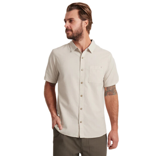 Camisa Roark Made To Fade - Beige Camisa Roark Made To Fade - Beige