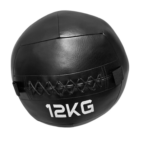Pelota Wallball WLBC-12 de Cuero Sintético 12kg Ub NEGRO