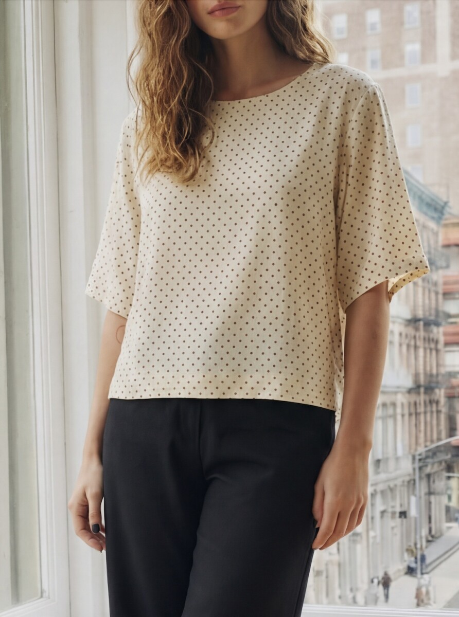 Blusa Estampada - Crudo 