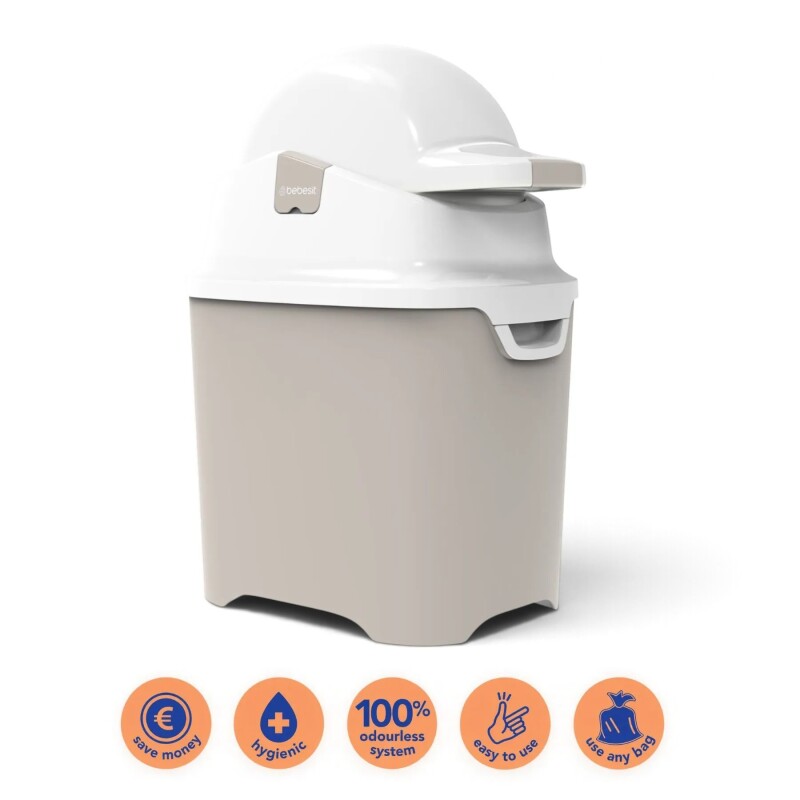 Contenedor de Pañales DIAPER CHAMP Bebesit Beige Contenedor de Pañales DIAPER CHAMP Bebesit Beige