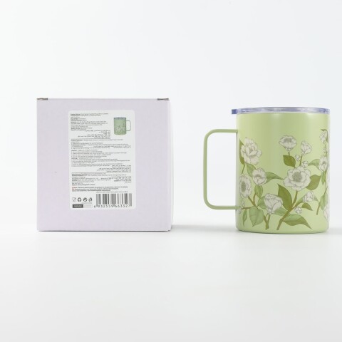 TAZA TÉRMICA SERIE FLORAL (350 ML/VERDE) TAZA TÉRMICA SERIE FLORAL (350 ML/VERDE)