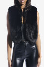 CHALECO FUR MEELA Negro