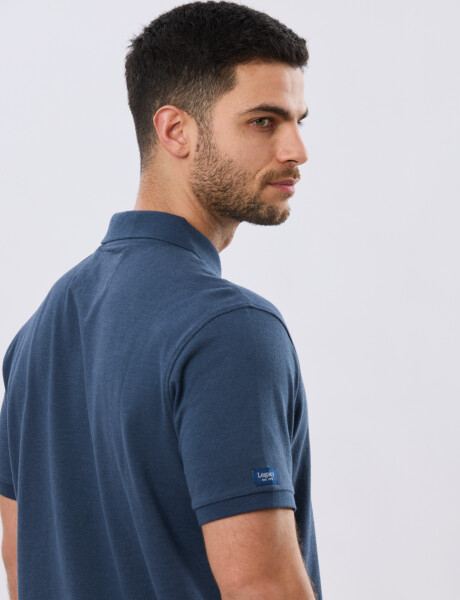 REMERA POLO LISA PIQUÉ Denim