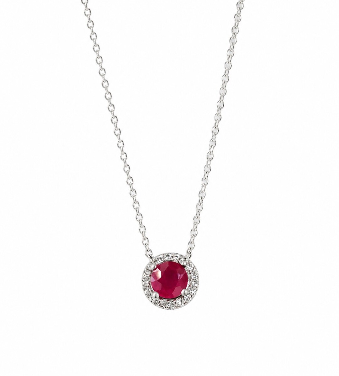 Cadena con colgante Rubí 