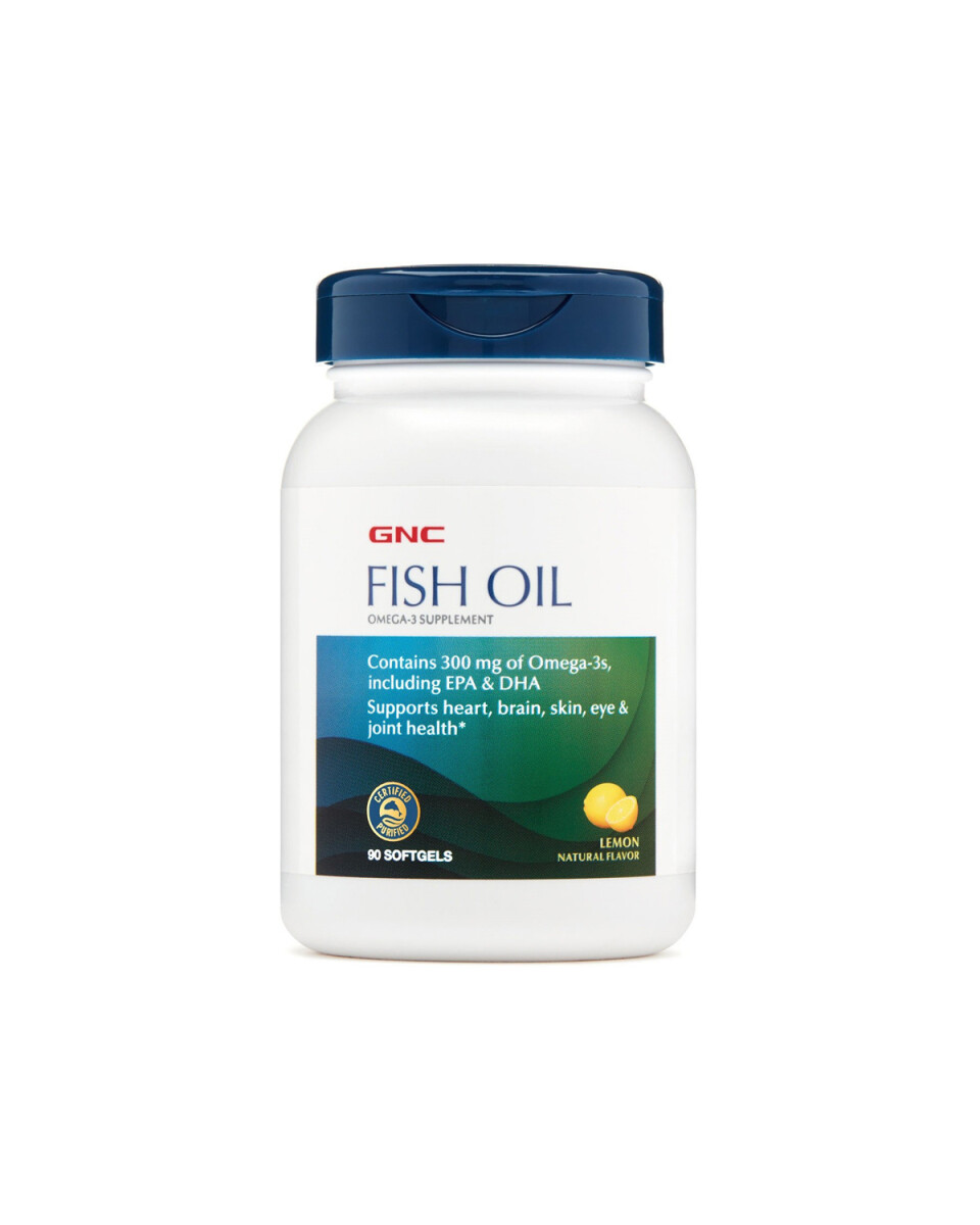 Fish Oil (aceite de pescado) GNC 90 comprimidos 