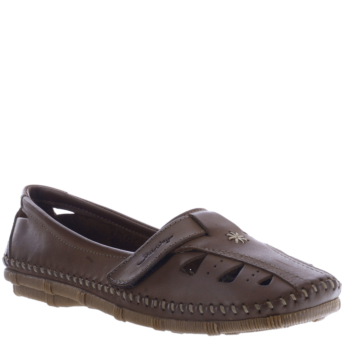 Zapato de Mujer Freeway Casual c/Velcro - Marrón Habana 