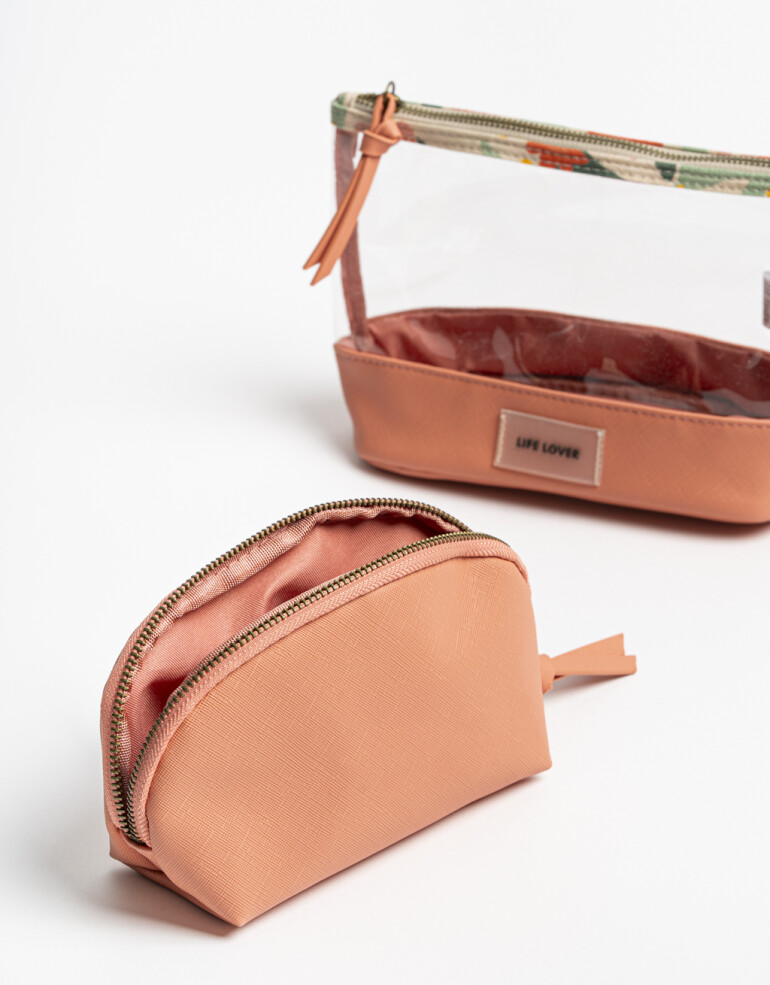 Porta Cosméticos Set De Portacosméticos - Estampado Flores