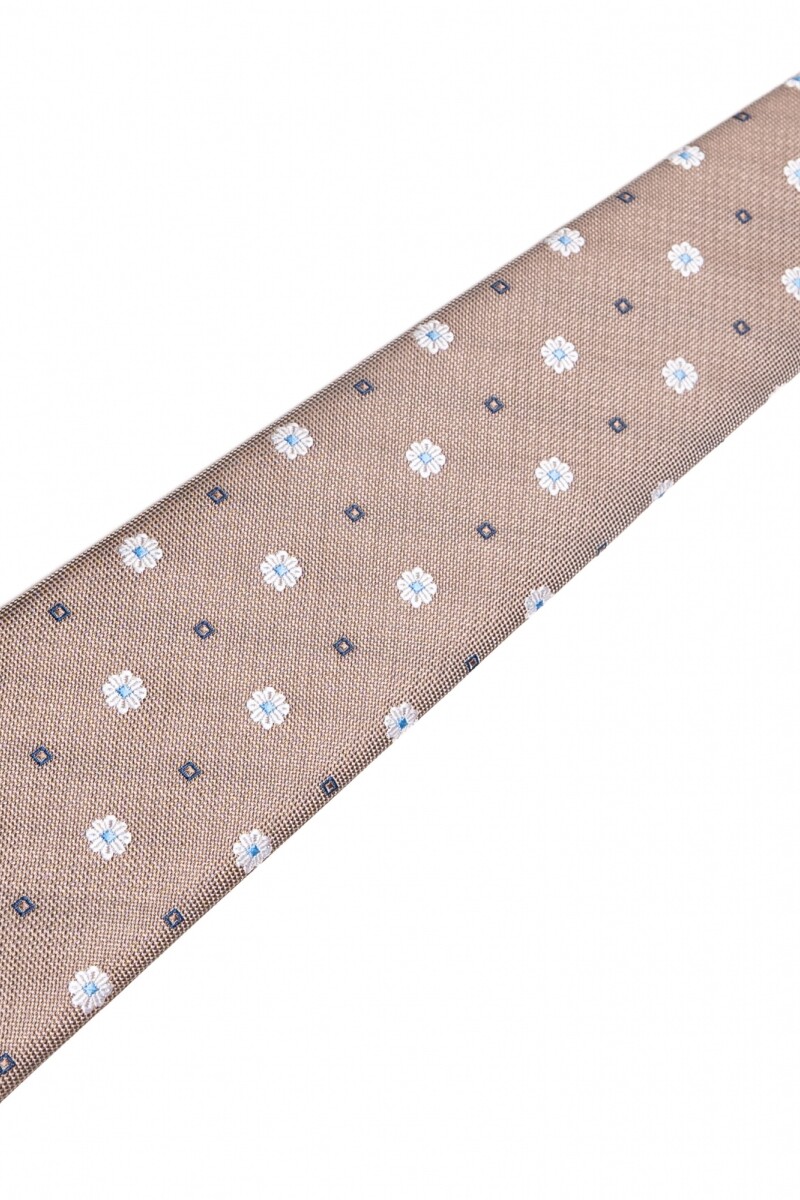 Corbata 8 cm BEIGE