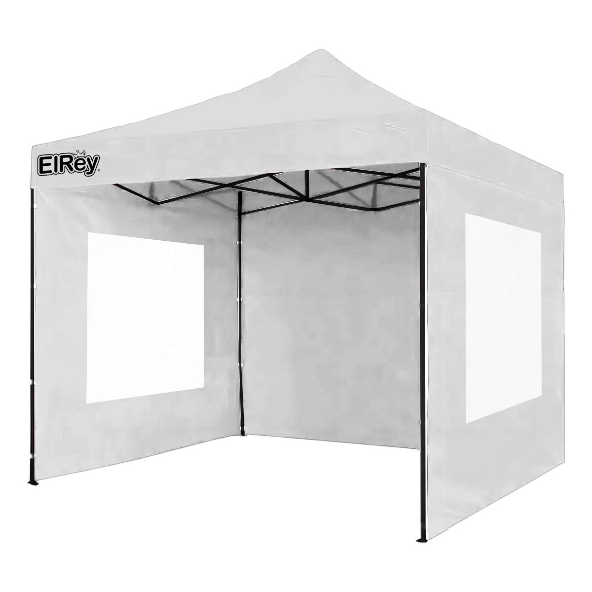 Gazebo 2.5x2.5mt Toldo Uv30 Imperm+1 Pared+2 Ventana - Blanco 