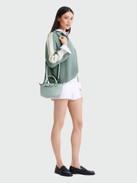 LONGCHAMP - Clutch Le Pliage Xtra XS Aguamarina claro