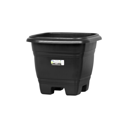 MACETA CUADRADA "RISCHIOTO" Nº28 9.7 LT NEGRO