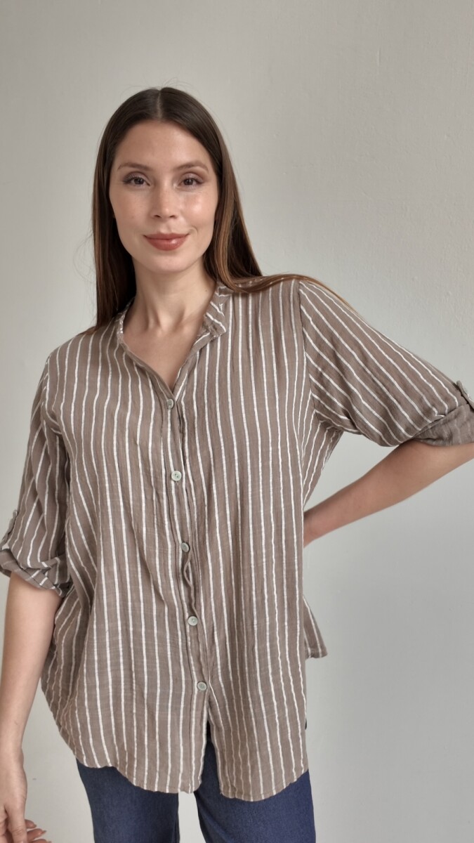 Camisa Venecia - Chocolate 