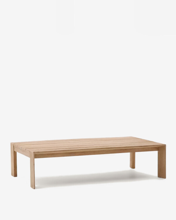 Mesa de centro Ambra de madera maciza de acacia con acabado claro 82,5 x 140 cm FSC 100% Mesa de centro Ambra de madera maciza de acacia con acabado claro 82,5 x 140 cm FSC 100%