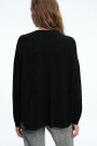 CARDIGAN BROCHE Negro