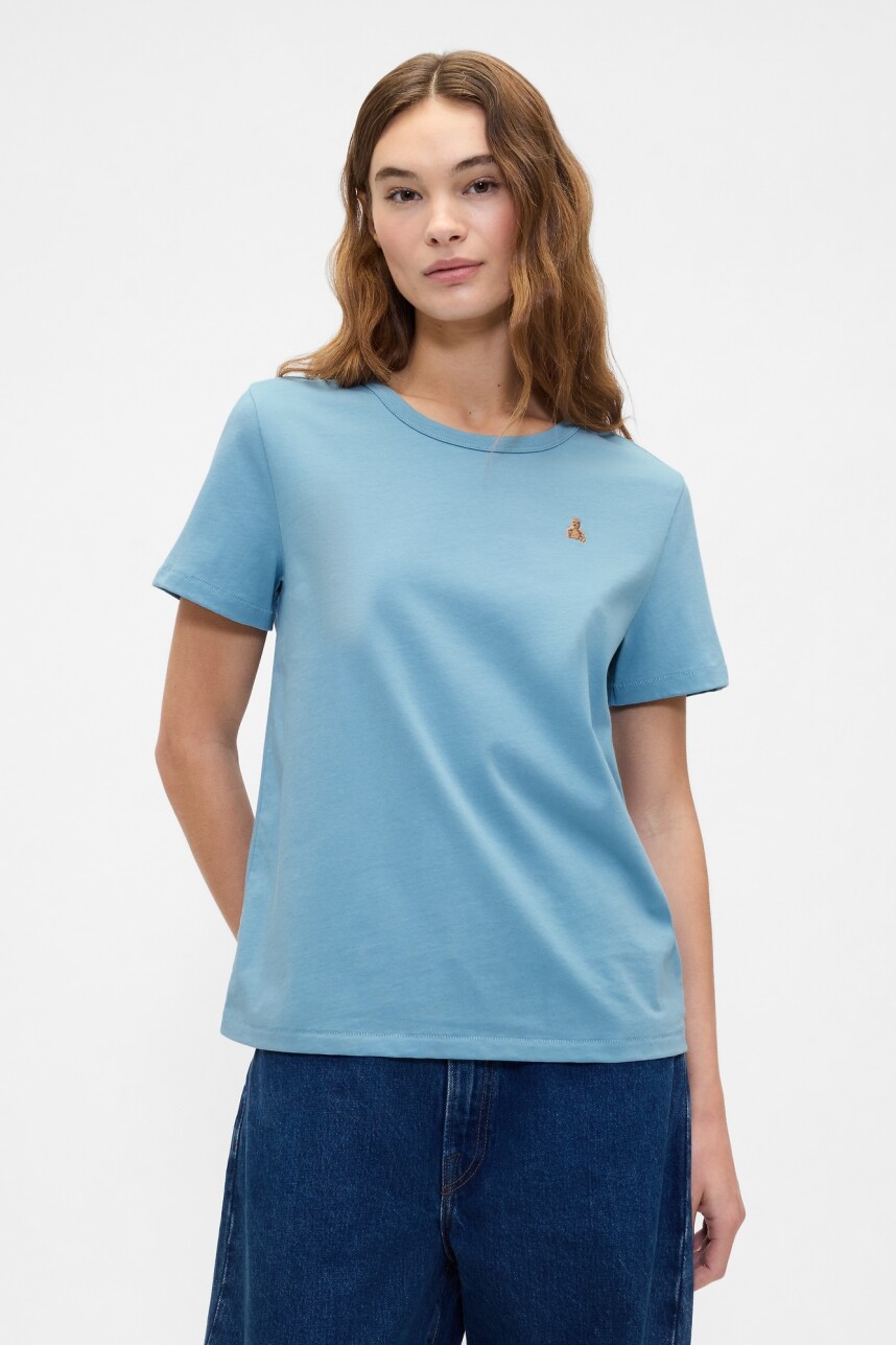 Remera Oso Brannan Mujer Blue Stone