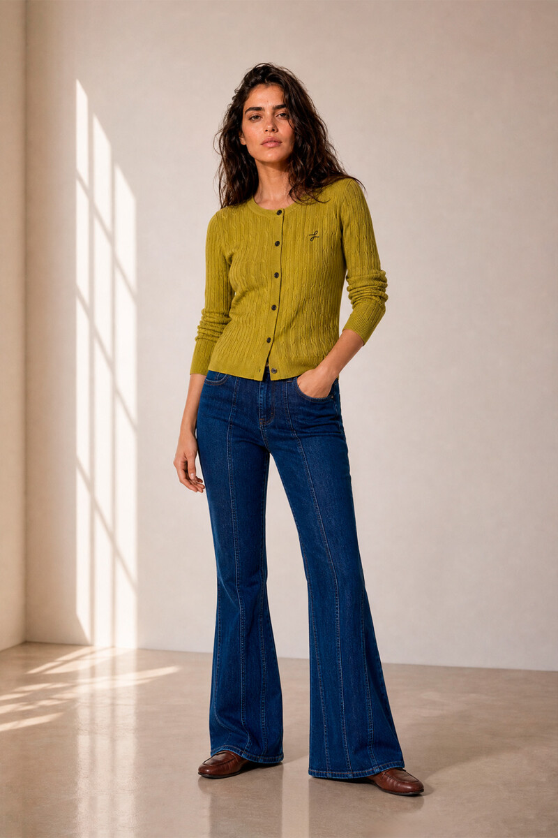 CARDIGAN OCHOS VERDE