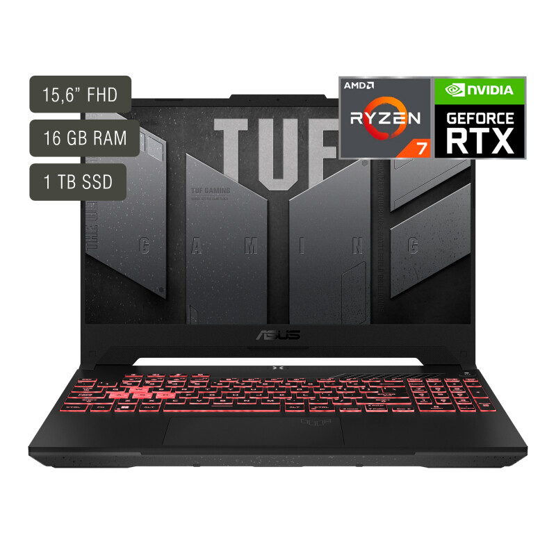 Notebook Gaming Asus 15,6'' Ryzen 7 16gb 1tb Win11 Rtx4060 Notebook Gaming Asus 15,6'' Ryzen 7 16gb 1tb Win11 Rtx4060