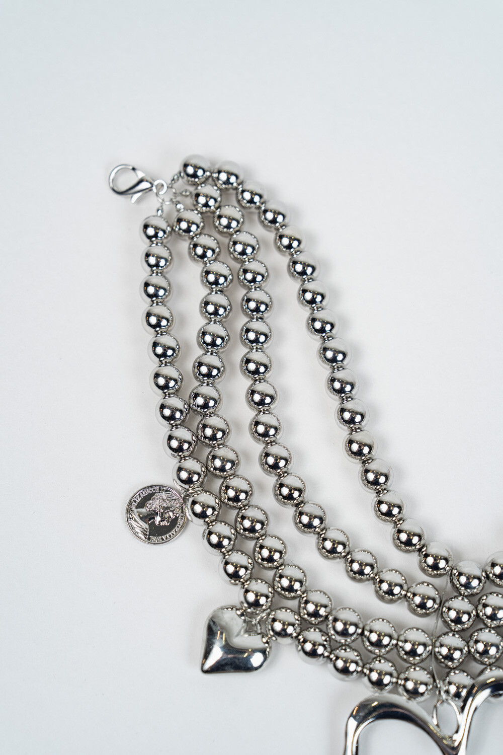 Collar Perlas Plateado