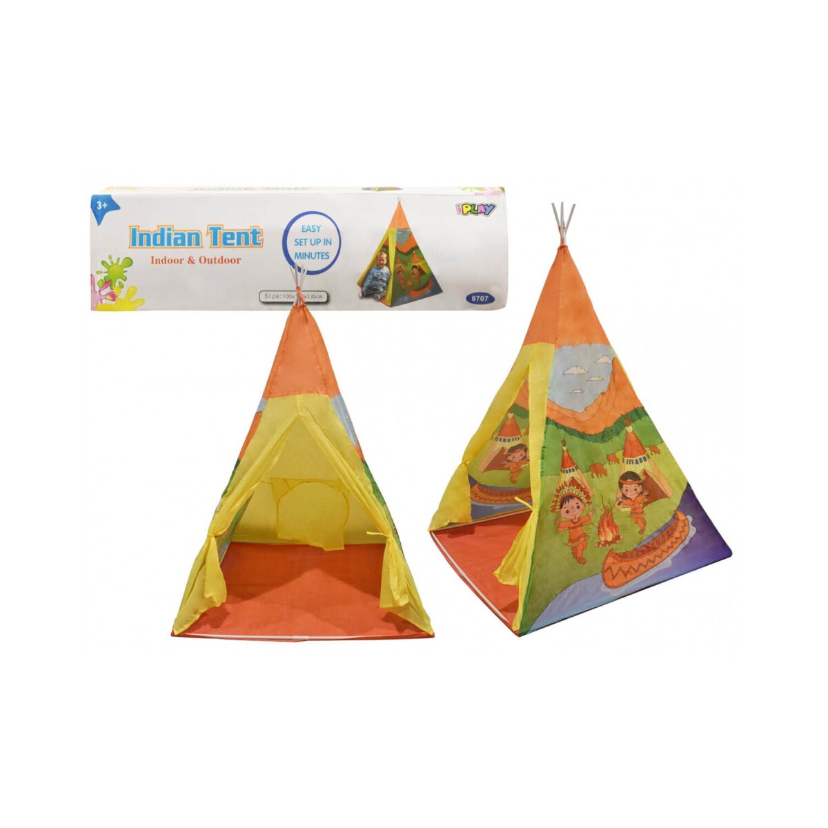 Carpa infantil diseño indio 