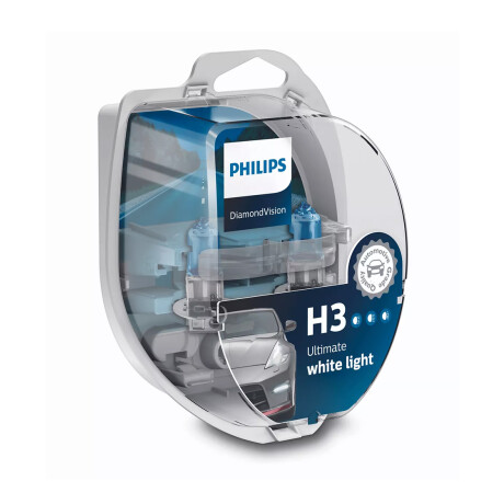 LAMPARA - HALOGENA 12V 55W H3 DIAMOND VISION PACK PHILIPS LAMPARA - HALOGENA 12V 55W H3 DIAMOND VISION PACK PHILIPS