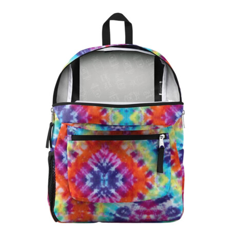 Mochila Escolar Jansport Cross Town Original Unisex Urbana Red/multi Hippi