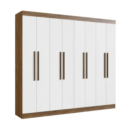 Ropero Placard 8 Puertas 10 divisiones Dormitorio Beige