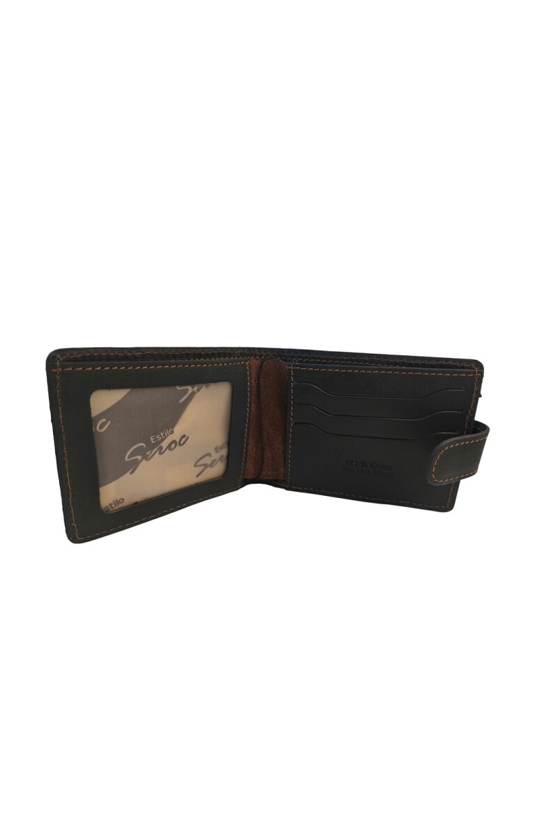 Billetera de cuero chocolate