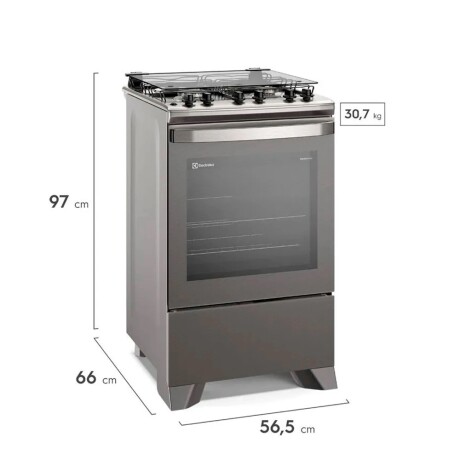 Cocina a gas electrolux 4 hornallas inox Cocina a gas electrolux 4 hornallas inox