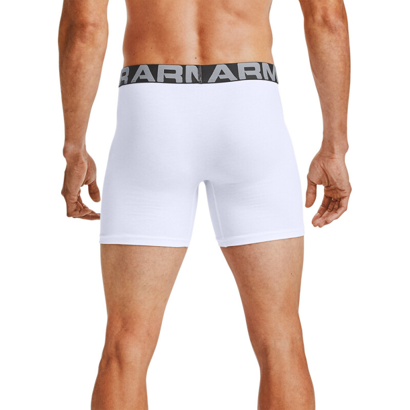UA Charged Cotton 6in 3 Pack-RED WHT-100