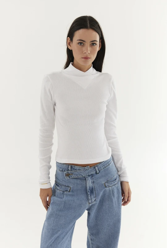 Polera Cross Blanco