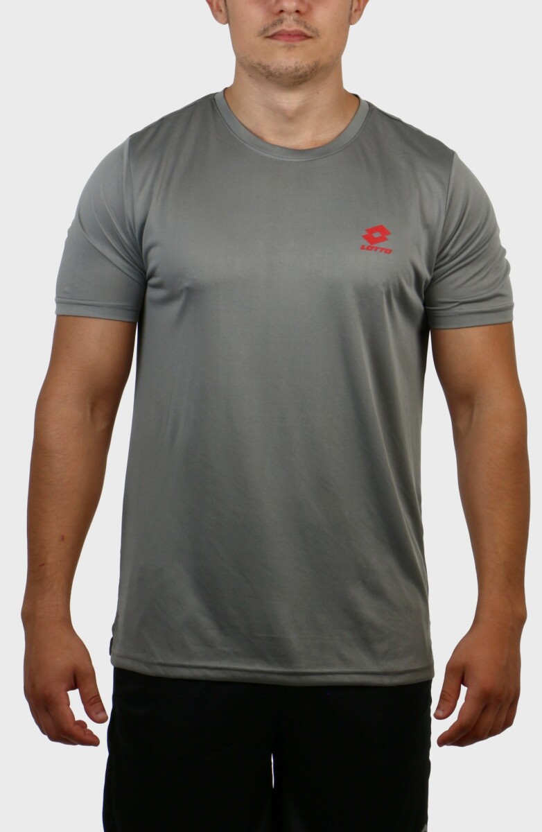 Remera Lotto Running Hombre Dri-Fit Gris Oscuro - S/C 