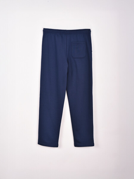 PANTALÓN FELPA RECTO AZUL