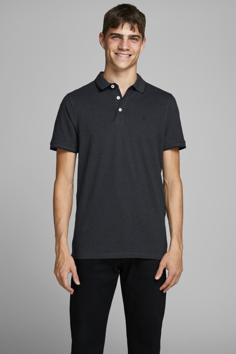 Polera Paulos Polo Clásica Dark Grey Melange