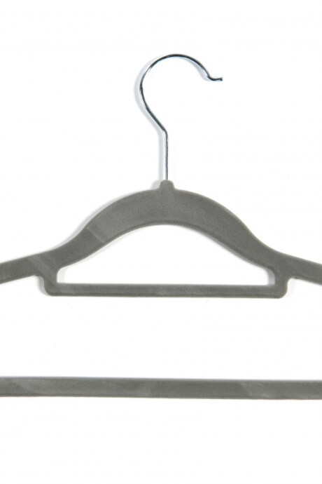 Percha Terciopelo Antideslizante - Gris Percha Terciopelo Antideslizante - Gris