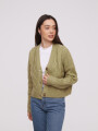 Cardigan Buttoli Verde Oliva Claro