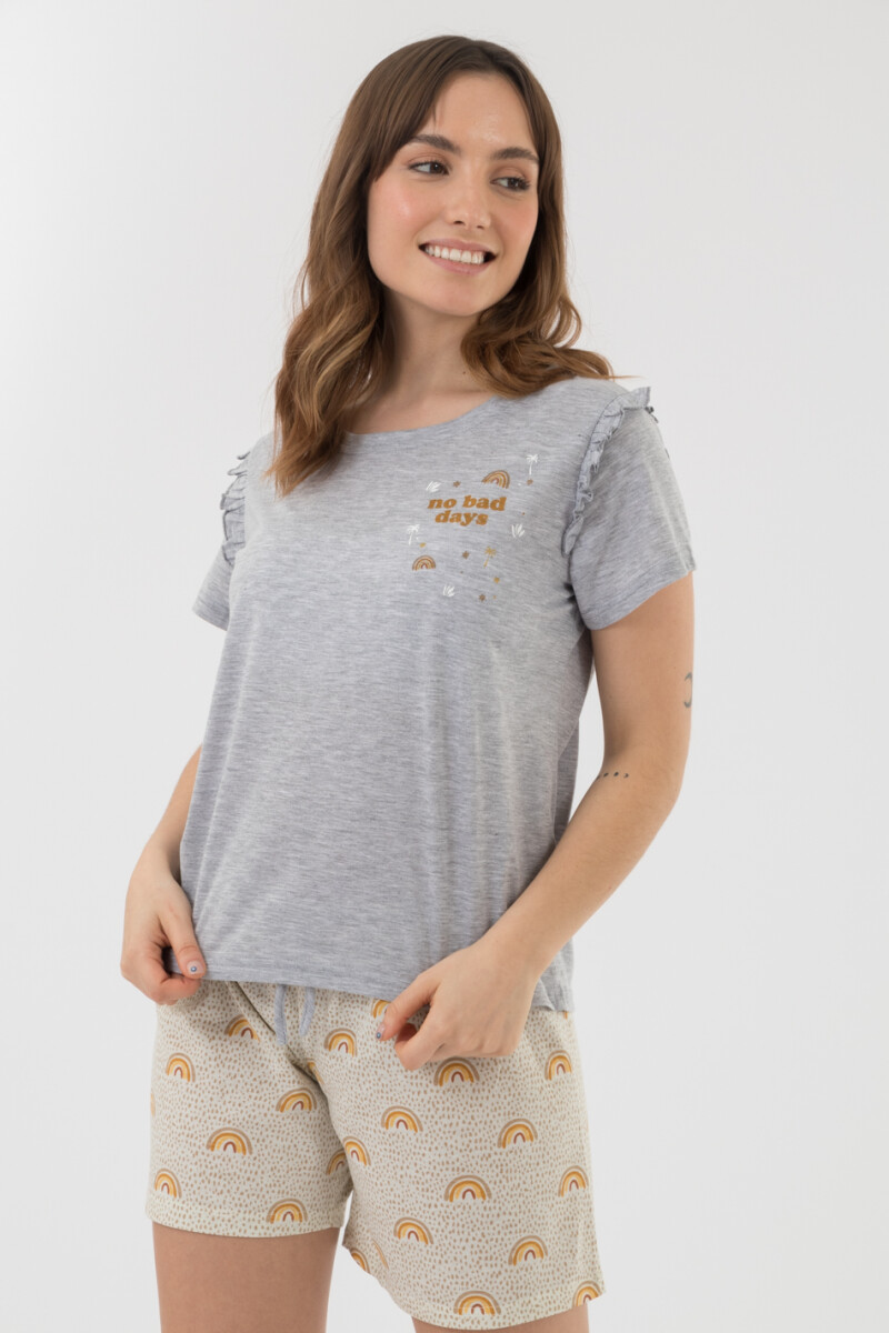 Pijama elise Gris melange