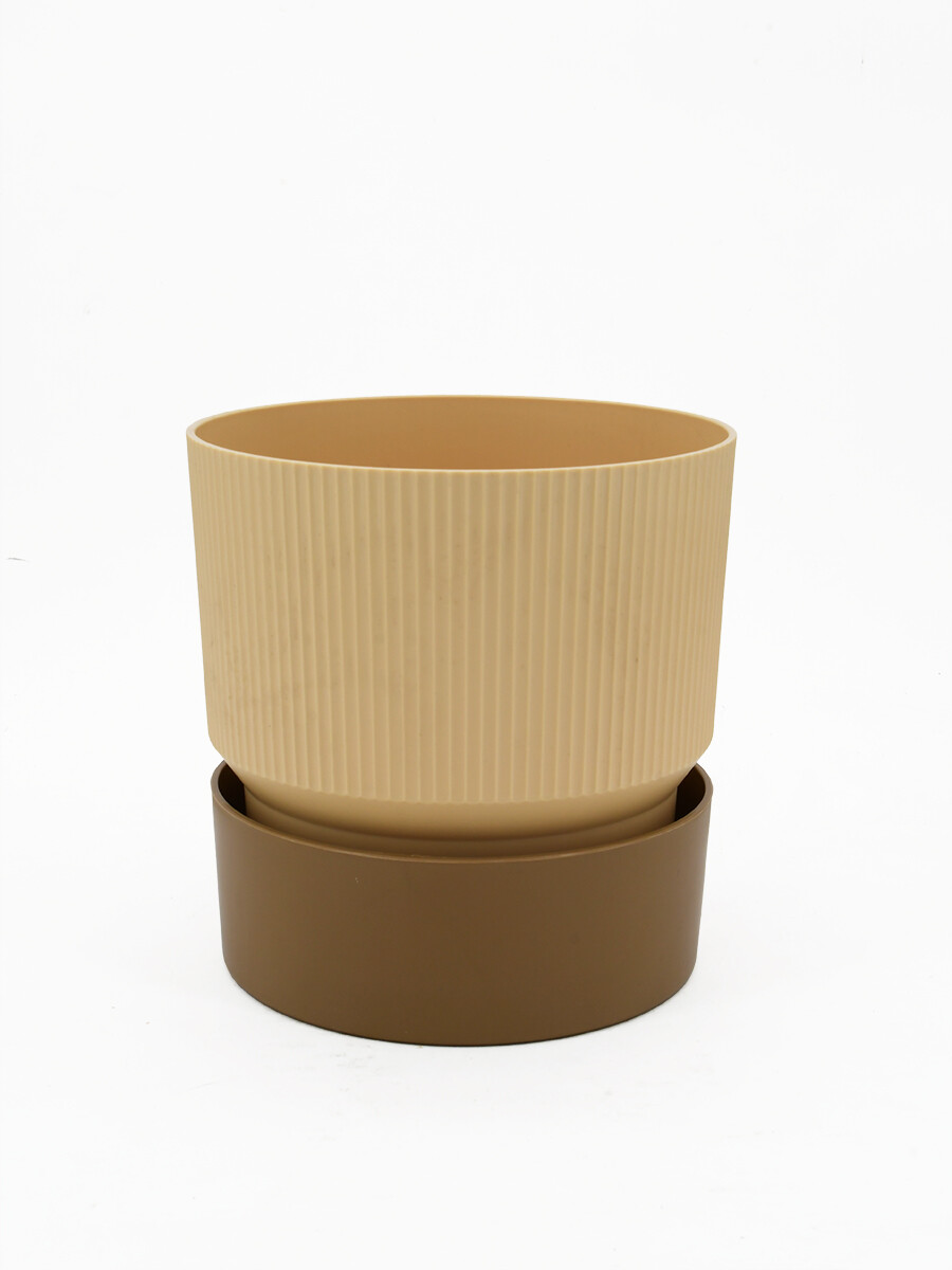 MACETA IXORA - BEIGE 